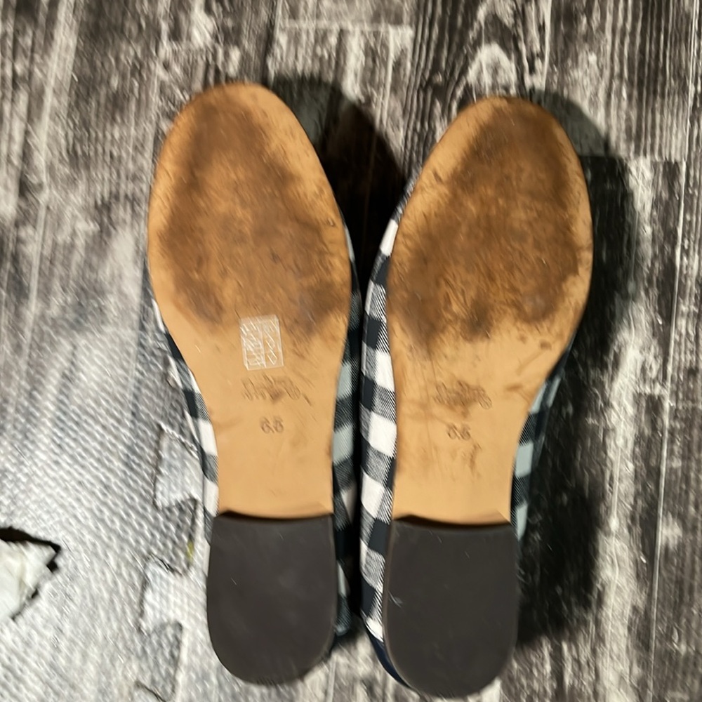 Coach Haley Loafer With Navy Gingham Print - Picture 9 of 11